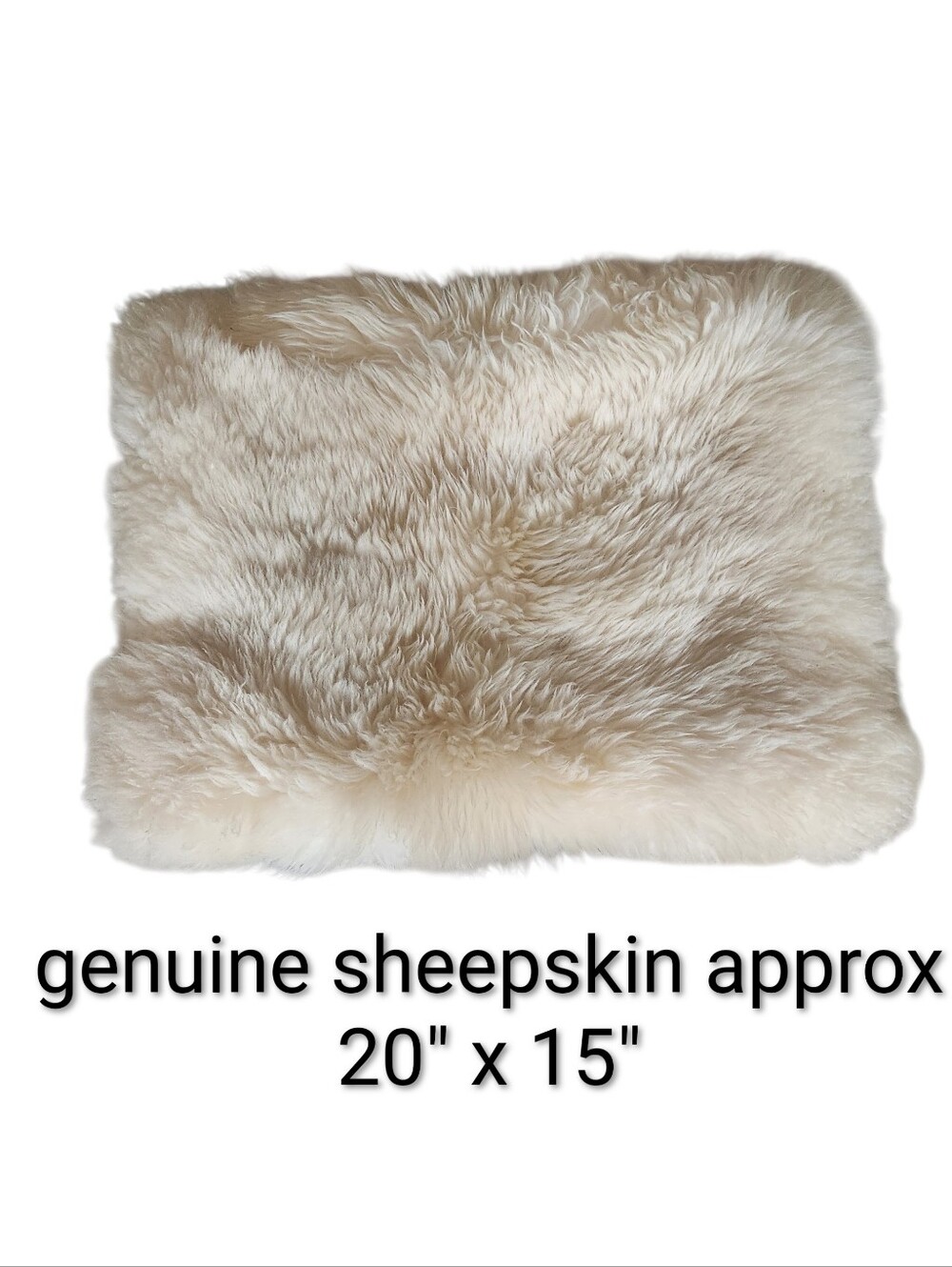 Genuine Sheepskin Cushion Cover - 20" x 15" approximately